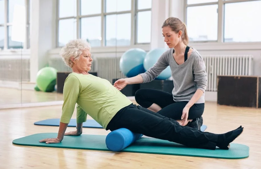 Foam Rolling Exercises for Seniors image source: omni-fitt.com